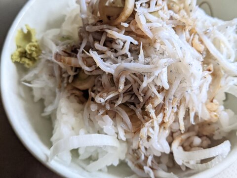 しらすと長ねぎのせ丼